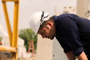 Overheated worker in need of heat regulation rules